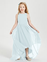 Junior Robes de Demoiselle d'Honneur Asymétriques Exquises Brume
