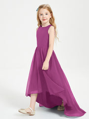 Junior Robes de Demoiselle d'Honneur Asymétriques Exquises Orchidee