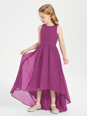 Junior Robes de Demoiselle d'Honneur Asymétriques Exquises Orchidee