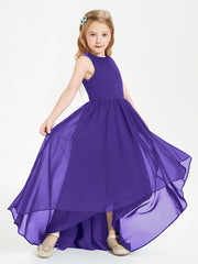 Junior Robes de Demoiselle d'Honneur Asymétriques Exquises Régence