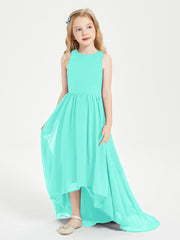 Junior Robes de Demoiselle d'Honneur Asymétriques Exquises Spa