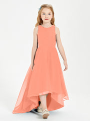 Junior Robes de Demoiselle d'Honneur Asymétriques Exquises Crépuscule
