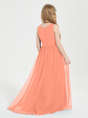 Junior Robes de Demoiselle d'Honneur Asymétriques Exquises Crépuscule