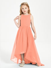 Junior Robes de Demoiselle d'Honneur Asymétriques Exquises Crépuscule