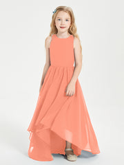 Junior Robes de Demoiselle d'Honneur Asymétriques Exquises Crépuscule
