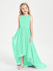 Junior Robes de Demoiselle d'Honneur Asymétriques Exquises Turquoise