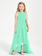 Junior Robes de Demoiselle d'Honneur Asymétriques Exquises Turquoise