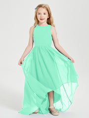 Junior Robes de Demoiselle d'Honneur Asymétriques Exquises Turquoise
