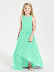 Junior Robes de Demoiselle d'Honneur Asymétriques Exquises Turquoise