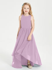 Junior Robes de Demoiselle d'Honneur Asymétriques Exquises Glycine