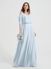 Volants Manches Spaghetti Bretelle Mousseline Robes Brume