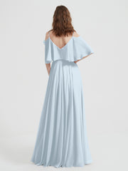 Volants Manches Spaghetti Bretelle Mousseline Robes Brume Grande Taille