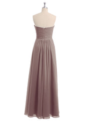 Sans Bretelles Empire Mousseline Robes Avec Cœur Dusk