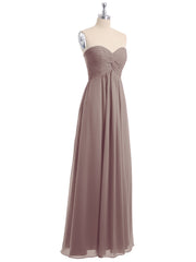 Sans Bretelles Empire Mousseline Robes Avec Cœur Dusk