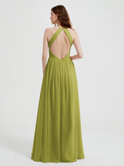 Licou Mousseline Robes Avec Corsage Plissé Trèfle