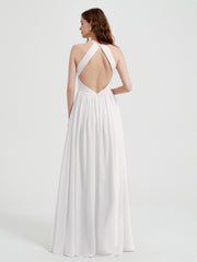 Licou Mousseline Robes Avec Corsage Plissé Ivoire