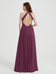 Licou Mousseline Robes Avec Corsage Plissé Mûre Grande Taille