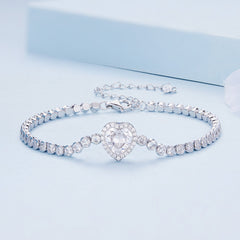 Bracelet Coeur Étincelant
