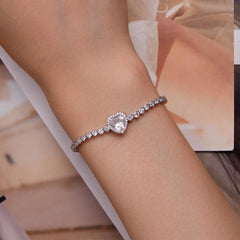 Bracelet Coeur Étincelant