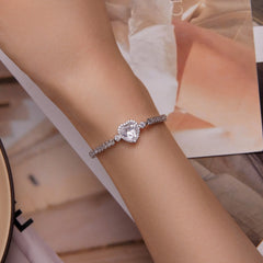 Bracelet Coeur Étincelant