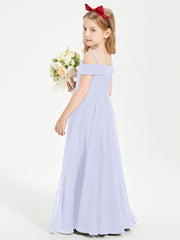 Chic Robes de Demoiselles d'Honneur Junior Hors de l'Épaule Lavande