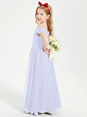 Chic Robes de Demoiselles d'Honneur Junior Hors de l'Épaule Lavande