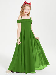 Chic Robes de Demoiselles d'Honneur Junior Hors de l'Épaule Mousse