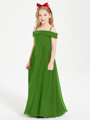 Chic Robes de Demoiselles d'Honneur Junior Hors de l'Épaule Mousse