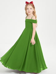 Chic Robes de Demoiselles d'Honneur Junior Hors de l'Épaule Mousse