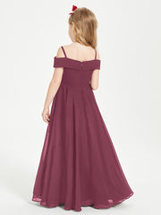 Chic Robes de Demoiselles d'Honneur Junior Hors de l'Épaule Mûre