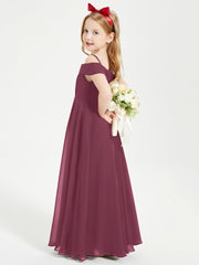 Chic Robes de Demoiselles d'Honneur Junior Hors de l'Épaule Mûre