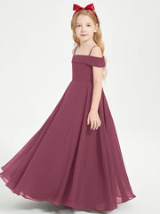 Chic Robes de Demoiselles d'Honneur Junior Hors de l'Épaule Mûre
