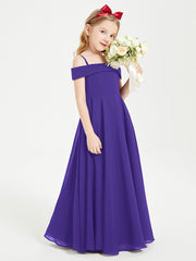 Chic Robes de Demoiselles d'Honneur Junior Hors de l'Épaule Régence
