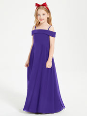 Chic Robes de Demoiselles d'Honneur Junior Hors de l'Épaule Régence