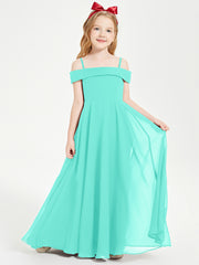 Chic Robes de Demoiselles d'Honneur Junior Hors de l'Épaule Spa