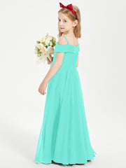 Chic Robes de Demoiselles d'Honneur Junior Hors de l'Épaule Spa