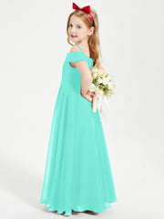 Chic Robes de Demoiselles d'Honneur Junior Hors de l'Épaule Spa