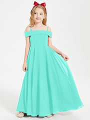 Chic Robes de Demoiselles d'Honneur Junior Hors de l'Épaule Spa