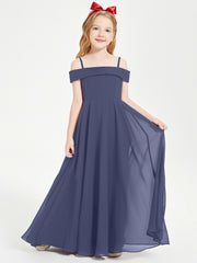 Chic Robes de Demoiselles d'Honneur Junior Hors de l'Épaule Orageux
