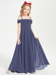 Chic Robes de Demoiselles d'Honneur Junior Hors de l'Épaule Orageux