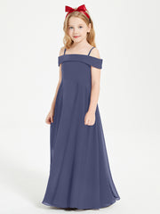 Chic Robes de Demoiselles d'Honneur Junior Hors de l'Épaule Orageux