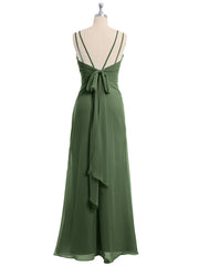 Col En Cœur Mousseline Tenue Avec Double Bretelless Olive Verte