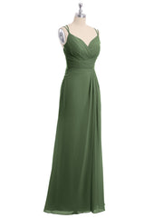 Col En Cœur Mousseline Tenue Avec Double Bretelless Olive Verte Grande Taille