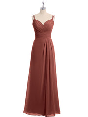 Col En Cœur Mousseline Tenue Avec Double Bretelless terracotta Grande Taille