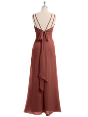 Col En Cœur Mousseline Tenue Avec Double Bretelless terracotta