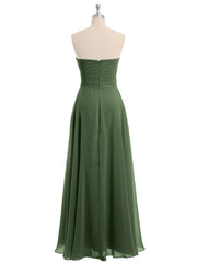 CROISÉ-Plissée Empire Mousseline Robe Avec Cœur Olive Verte Grande Taille