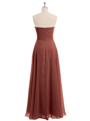 CROISÉ-Plissée Empire Mousseline Robe Avec Cœur terracotta Grande Taille