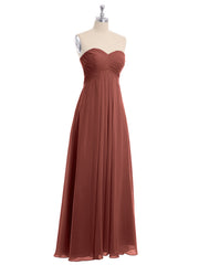 CROISÉ-Plissée Empire Mousseline Robe Avec Cœur terracotta Grande Taille
