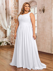 Robe Appliquée et Perlée avec Col en Cœur Glycine Grande Taille