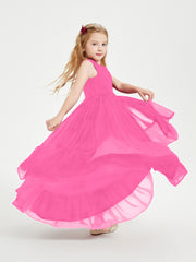 Boho Robes de Demoiselles d'Honneur Junior à Jupe en Cascade Azalée